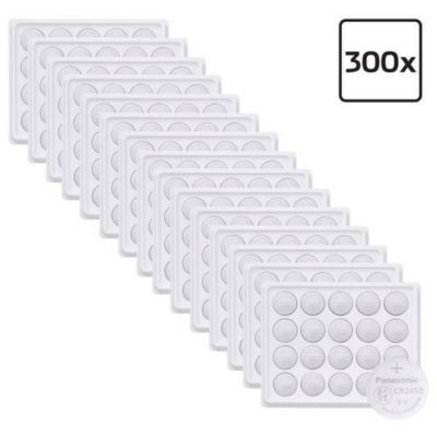 Panasonic Pile bouton CR 2450 3 V 300 pc 620 mAh lithium CR2450 - vue 2