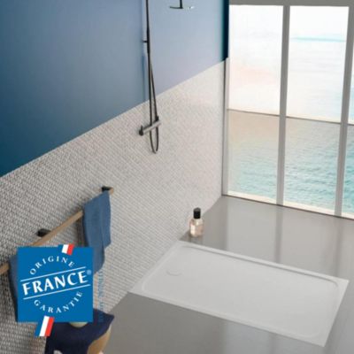 Receveur de douche antidérapant 120 x 80 VILLEROY ET BOCH Lifetime Plus Cerasoft céramique - vue 2