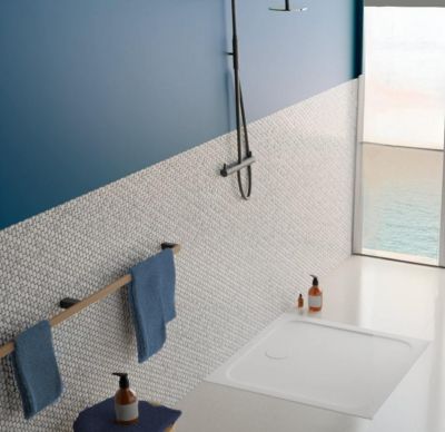 Receveur de douche 100 x 100 cm en céramique, blanc, Villeroy & Boch Slim