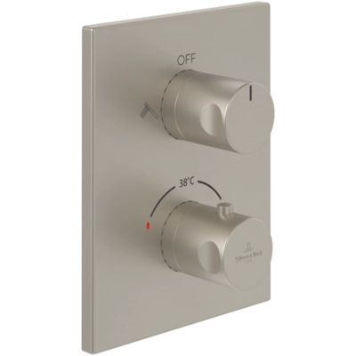 Mitigeur thermostatique encastré 2 voies VILLEROY ET BOCH Universal rectangle Brushed Matt