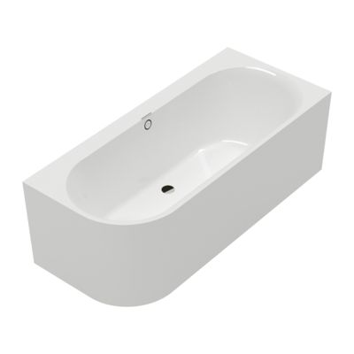 Baignoire murale semi îlot d'angle VILLEROY & BOCH Oberon 2.1 version droite