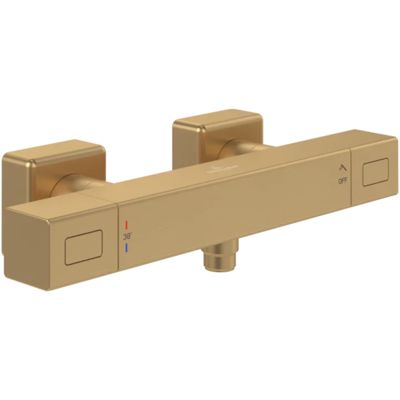 Mitigeur douche thermostatique VILLEROY ET BOCH Universal rectangle Or brossé
