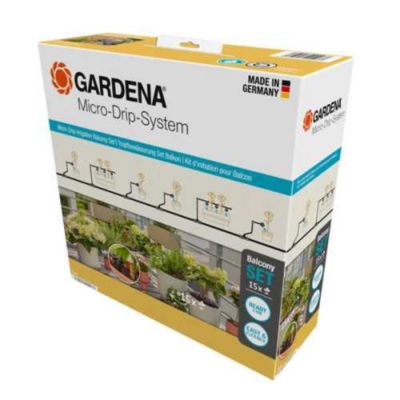 Kit d'irrigation goutte-à-goutte Gardena Balcon jusqu'à 15 plantes