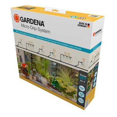 Kit d'irrigation goutte-à-goutte terrasse Gardena 30 plantes
