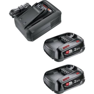 GARDENA 14914 20 Starter Kit QC AL 18V 44 + 2 x 2 5 Ah SoC Batterie pour outil et chargeur 18 V 2.5 Ah Li Ion - vue 2