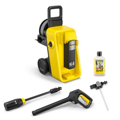 Nettoyeur haute pression Karcher K4 Comfort Premium - 130 bars - 420L/h - enrouleur flexible anti-vrille 8m