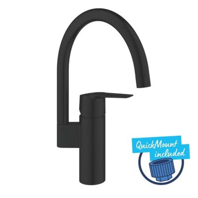 Robinet de cuisine Mitigeur monocommande évier Bec haut en C Rotation 150° GROHE Start 304692430