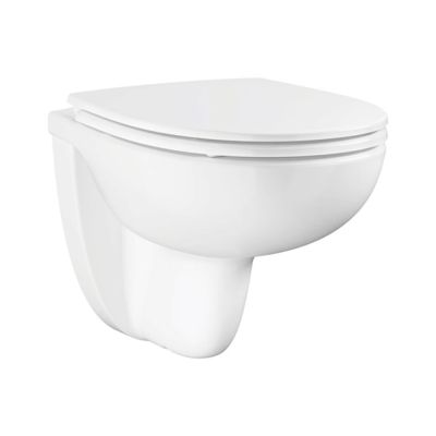 Cuvette WC suspendu GROHE Bau Ceramic avec abattant frein de chute