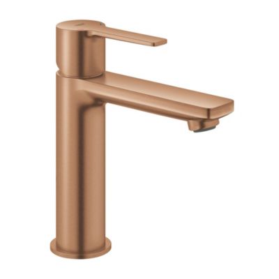 GROHE Mitigeur de lavabo monocommande Lineare vidage clic clac Warm Sunset brossé