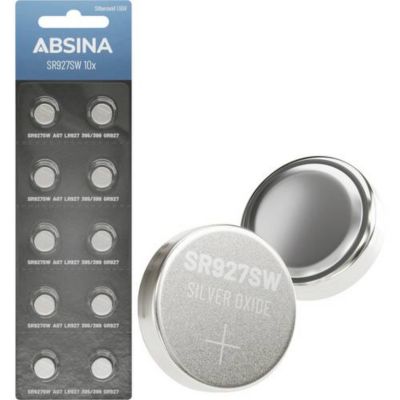 Absina Pile bouton 395 1.55 V 10 pc oxyde dargent - vue 1