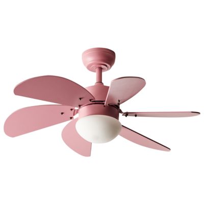 Ventilateur de plafond avec lampe LOGAR Avec télécommande LED Rose
