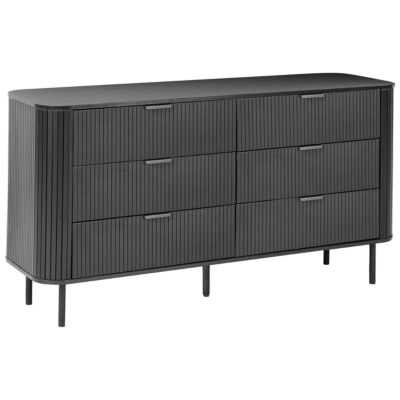 Commode à 6 tiroirs BRADLEY Noir