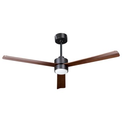 Ventilateur de plafond avec lampe JEREMY Avec télécommande LED Marron