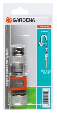 Gardena Nécessaire de raccordement pour robinet col de cygne et tuyau D. 13 - 15 mm - vue 3