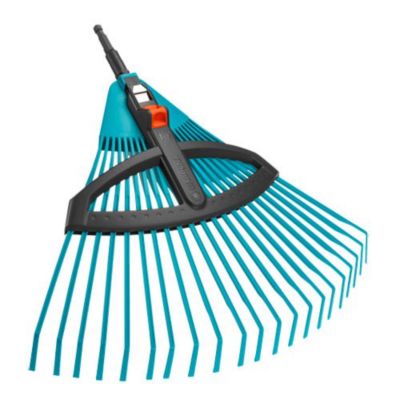 Balai à gazon réglable Combisystem® GARDENA Plastique renforcé 22 dents Ratissage herbe Garantie - vue 3