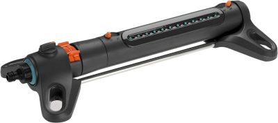 Arroseur oscillant AquaZoom S GARDENA 18710-20, arrosage réglable 9-150 m², portée 3-15 m
