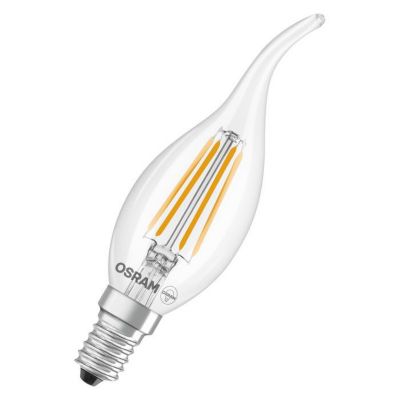 OSRAM Lampe LED forme bougie étoile filament BA40 2700 K chaud E14 transparente 470 lm 15 000 h pour lustres