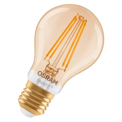 OSRAM SMART+ MATTER Filament Classic shapes Dimmable in A Form LED Lampe Glas Gold 680 lm 2400 K Matter