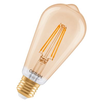 OSRAM SMART+ MATTER Filament Classic shapes Dimmable in Edison Form LED Lampe Glas Gold 680 lm 2400 K Matter