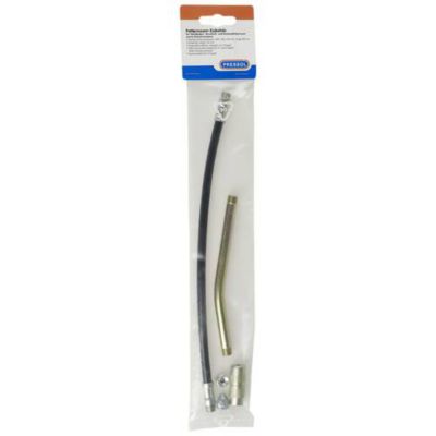 Kit d'accessoires pour presses à graisse Pressol 12111, tuyau blindé G 1/8" 8 x 300 mm et buse coudée 150 mm
