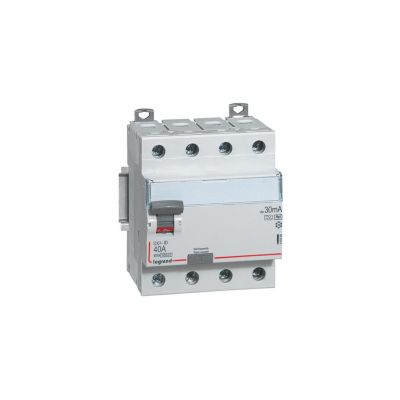 411695 Legrand  Interrupteur Différentiel Tétrapolaire 40a Type F 30ma - 4 Modules