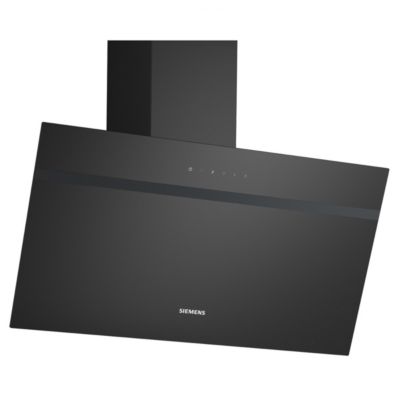 Hotte décorative inclinée 80cm 430m3/h noir Siemens LC85KDK60
