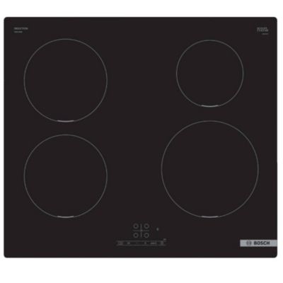 Table de cuisson à induction 60cm 4 feux noir Bosch PUE611BB5E série 4