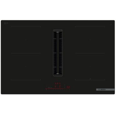 Table de cuisson aspirante induction 4 feux 7400w noir Bosch PVQ811H26E