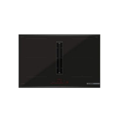 Table de cuisson induction aspirante 80cm 4 feux PVQ890H26E Série 4 BOSCH