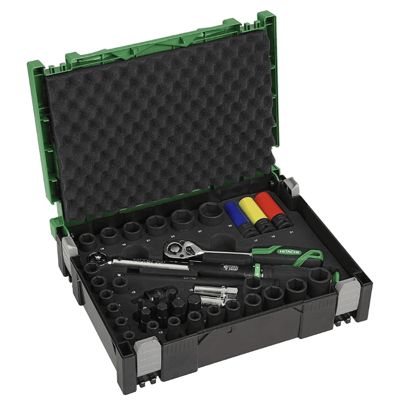 Coffret à Cliquet 39Pcs + douilles en HitCase HIKOKI 95000572