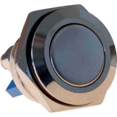 Bouton poussoir Joy it Button16C 01 16 mm acier inoxydable 250 V à rappel