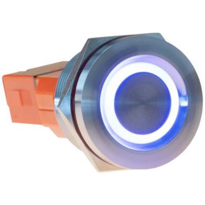 Interrupteur tactile Joy it 22T 02 22 mm 24 V 1 x OnOff acier inoxydable
