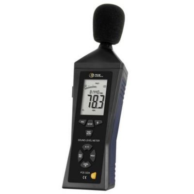 Sonomètre de classe 2 avec mémoire de 32000 valeurs et logiciel alimentation par piles ou adaptateur secteur mini trépied