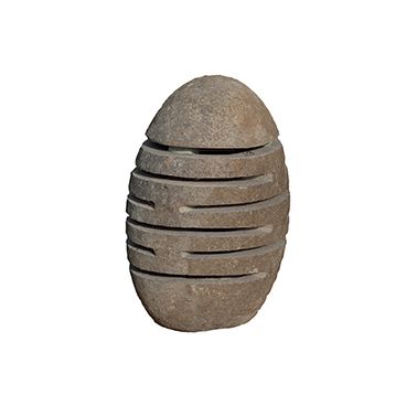 Lanterne extérieure japonaise moderne effet pierre l.30 x p.25 x H.55 cm