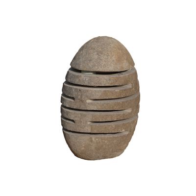 Lanterne extérieure japonaise moderne effet pierre l.42 x p.25 x H.20 cm