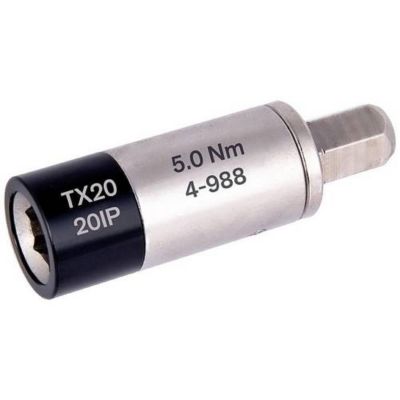 BERNSTEIN Tools for Electronics 4 988 Adaptateur de couple de serrage préréglé 14 6.3 mm 5.0 Nm max - vue 1