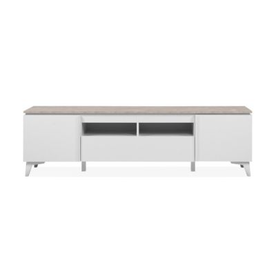 Meuble TV 2 Portes 1 Tiroir L177 cm BERTRIX