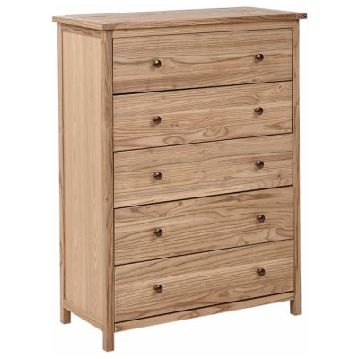 Commode à 5 tiroirs SALTON Sassafras Marron