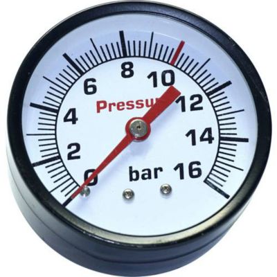 Aerotec Manomètre 9052071 63 mm 16 bar raccord arrière 14" BSP