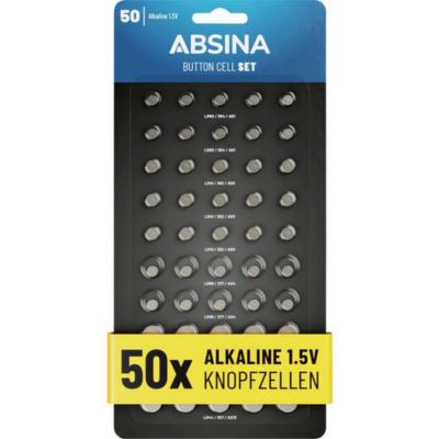 Absina Jeu de piles bouton 1 pc alcaline - vue 2