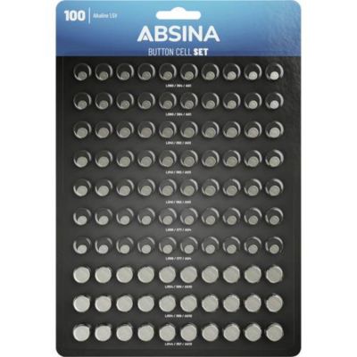 Absina Jeu de piles bouton 1 pc alcaline - vue 2
