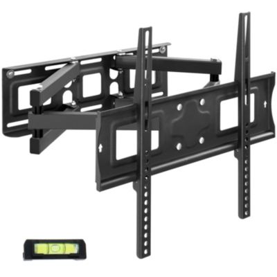 tectake® Support TV mural Téléviseurs 26" 75" 66 à 191 cm Support mural TV inclinable orientable Accroche Television Mural VESA max 400x400 Charge max 100kg Support TV Écart mur réglable 8 52cm - vue 1