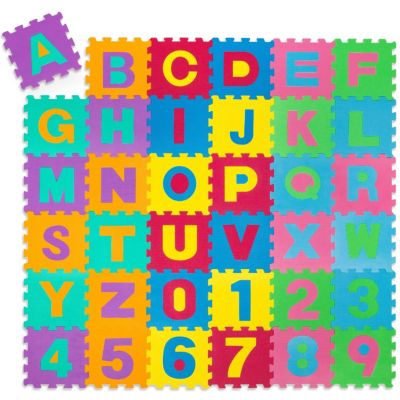 Tapis puzzle de jeux 86 pièces , facile d'entretien, doux et antidérapant