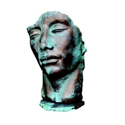 Statue visage homme Penez Herman effet bronze en pierre reconstituée l.67 x P.56 x H.115 cm