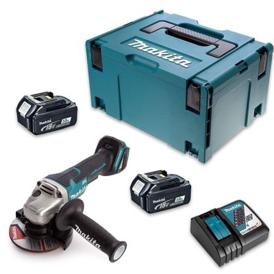 Meuleuse dangle 18V LXT Ø125 mm 2x30 Ah en MAKPAC MAKITA DGA508RFJ - vue 2