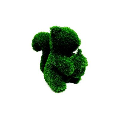 Ecureuil assis en gazon synthétique h.35 cm