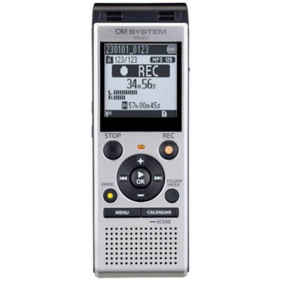 OM System WS-882 - Dictaphone numérique compact avec 4 Go et enregistrement MP3