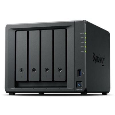 Serveur NAS 4 baies Synology DS425 Plus Intel Celeron 2 Go DDR4 noir