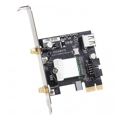 Gigabyte Tarjeta de GC-WB1733D-I PCI Express 1733 Mbit/s Wi-Fi 5 Bluetooth 5.0 Rouge - vue 6