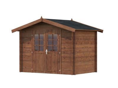 Abri de jardin Palmako Valentine en bois coloris marron ép.28 mm 7.74 m²